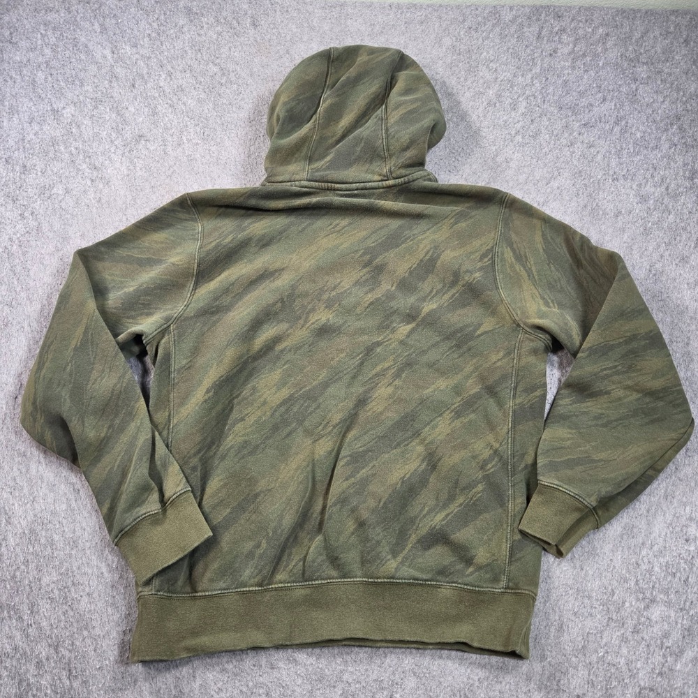 Nike Hoodie Mens Small Olive Green Camo Tiger Stripe Fleece Sweatshirt - Picture 2 of 9